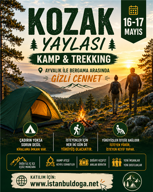 BERGAMA KOZAK YAYLASI KAMP VE TREKKİNG